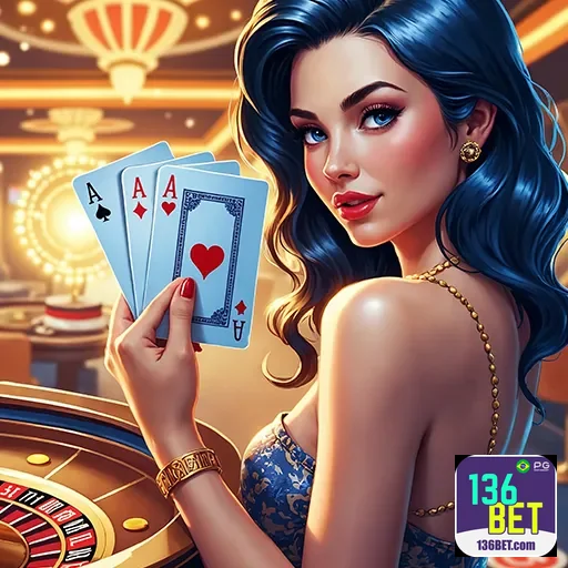 Imagem do cassino 136bet mostrando jogos de azar, promovendo o site 136bet para apostas e entretenimento online