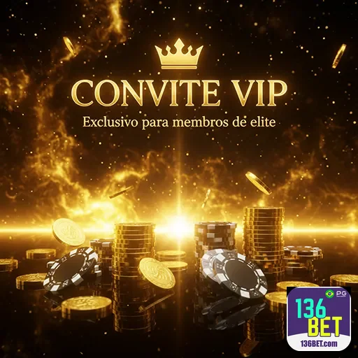 Imagem promocional do 136bet com destaque para o programa VIP exclusivo do site de apostas.